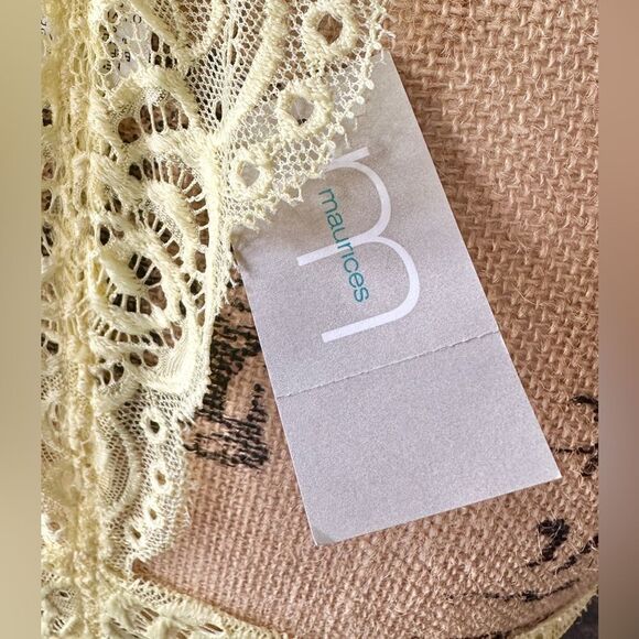 Maurices Women’s Yellow Lace Padded Bralette, New with Tags, Size XL - Picture 6 of 10